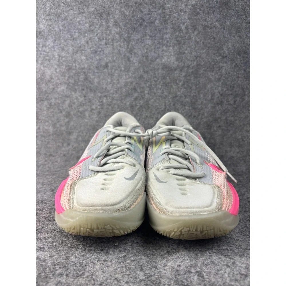 Nike Air Zoom GT Cut Mens 11 Grey Pink Kay Yow Think Pink Basketball Shoes